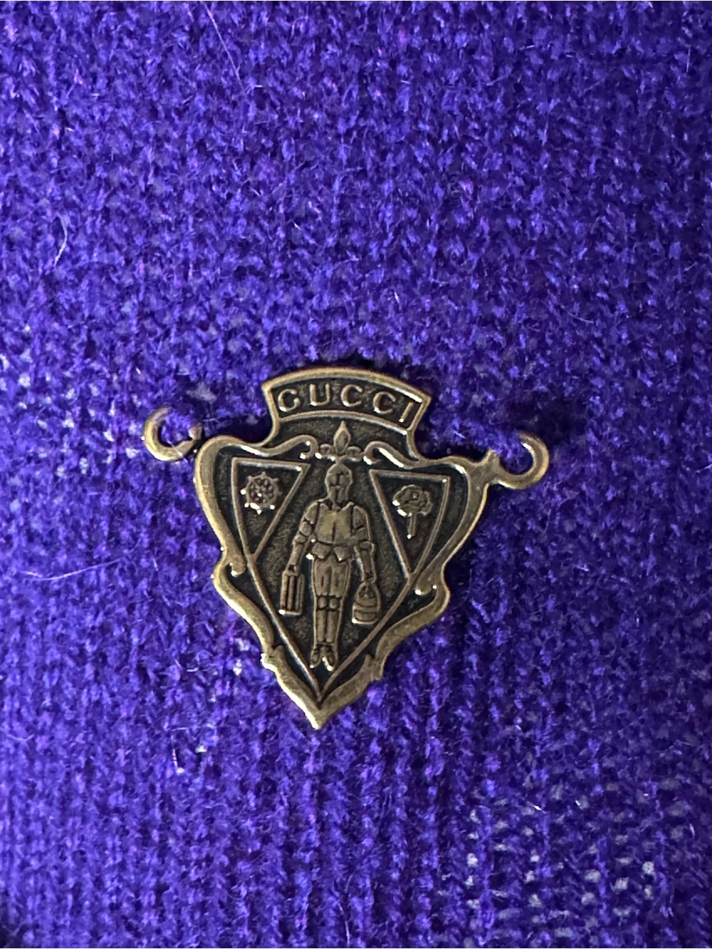 GUCCI cashmere stretchy top in purple - Picture 4 of 10